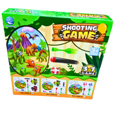 Dinosaur Shooting Game Set – 3-in-1 Dartboard & Target Practice Toy for Kids | Ages 3+